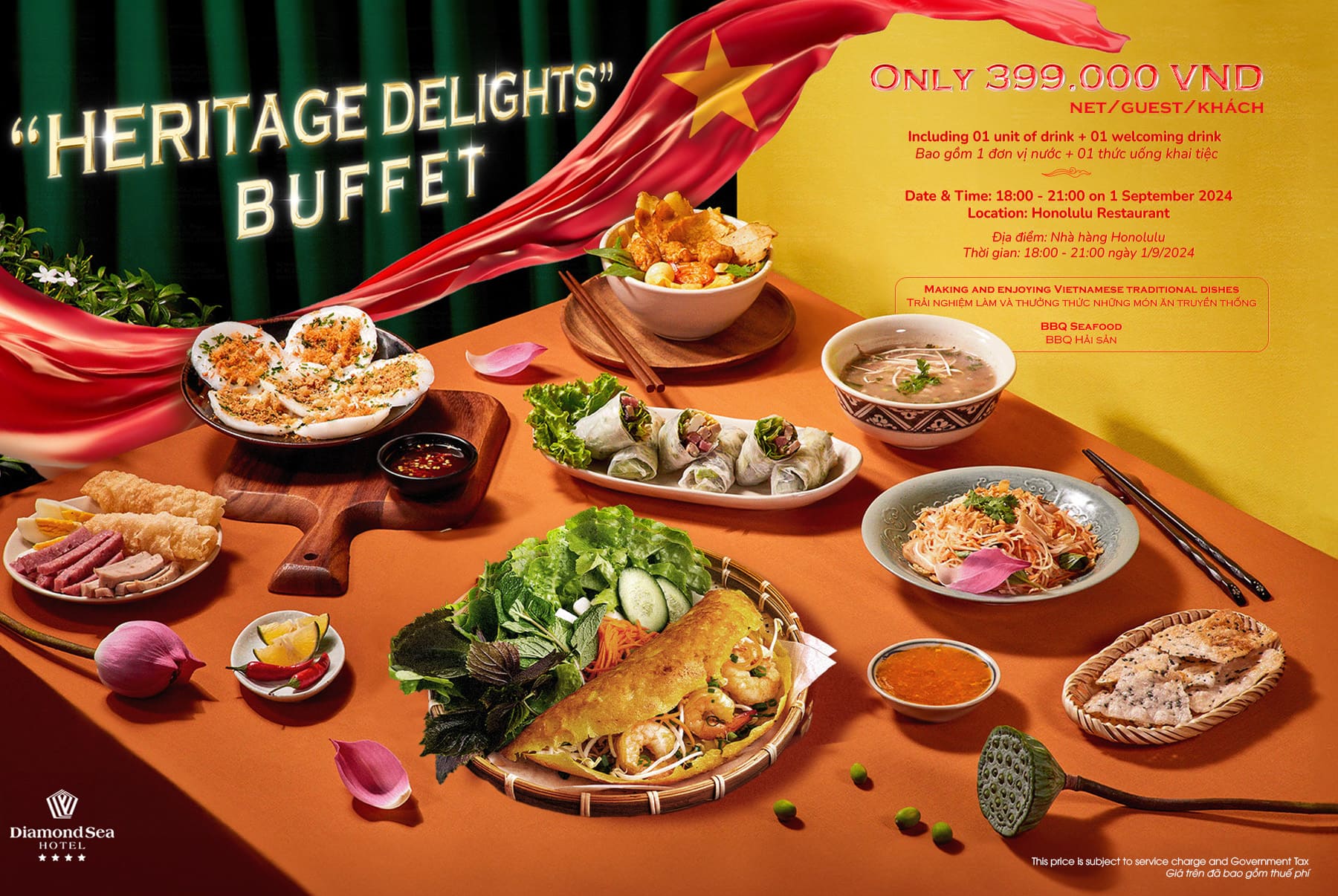 Tiệc Buffet Mừng Quốc Khánh “Heritage Delights”